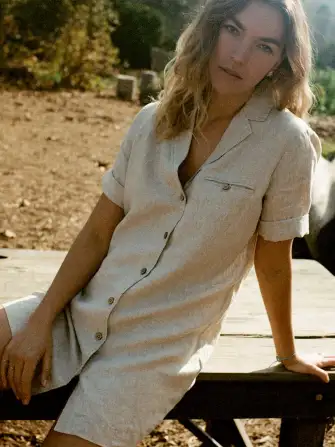 Paradise Point Dress - Flax