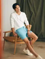 Belt Loop All Day Shorts (5) - Turquoise Sky(Turquoise Sky,28)
