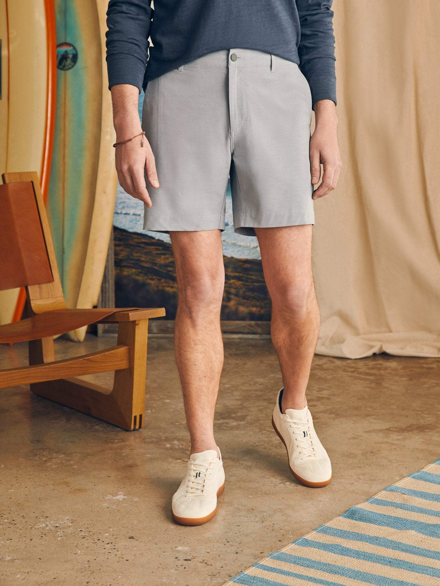 Belt Loop All Day Shorts (7) - Ice Grey