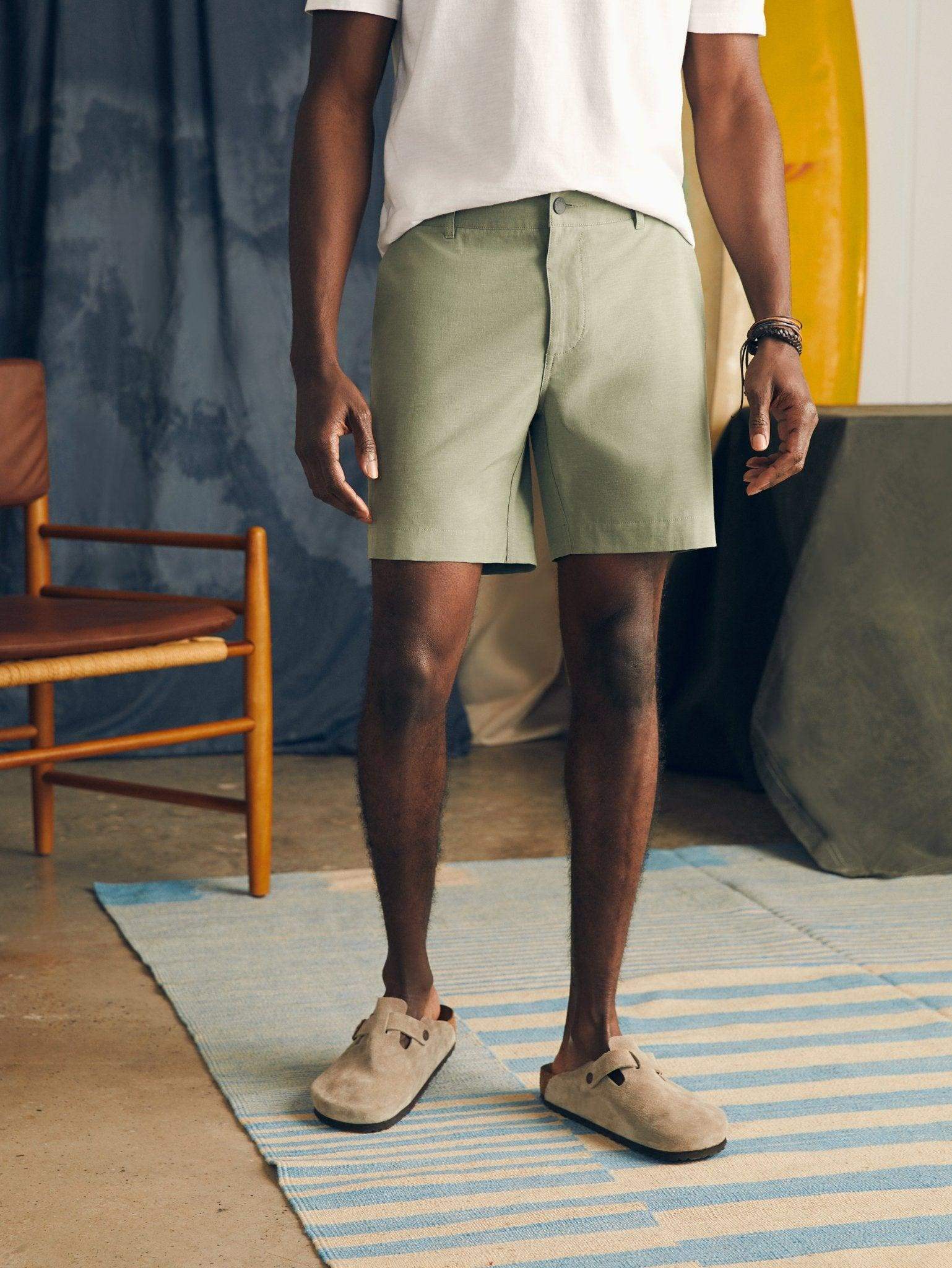 Belt Loop All Day Shorts (7) - Olive