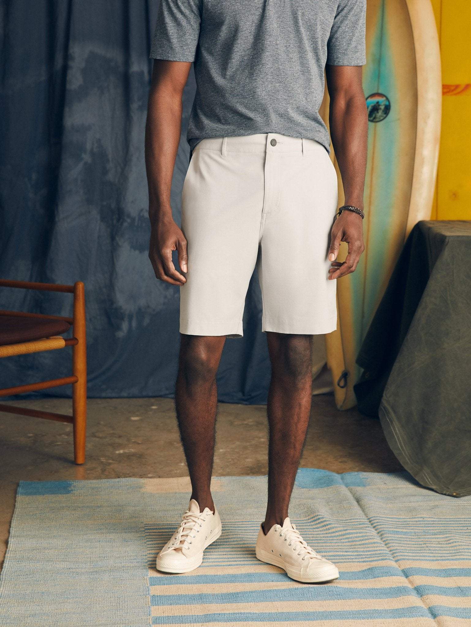 Belt Loop All Day Shorts (9) - Stone