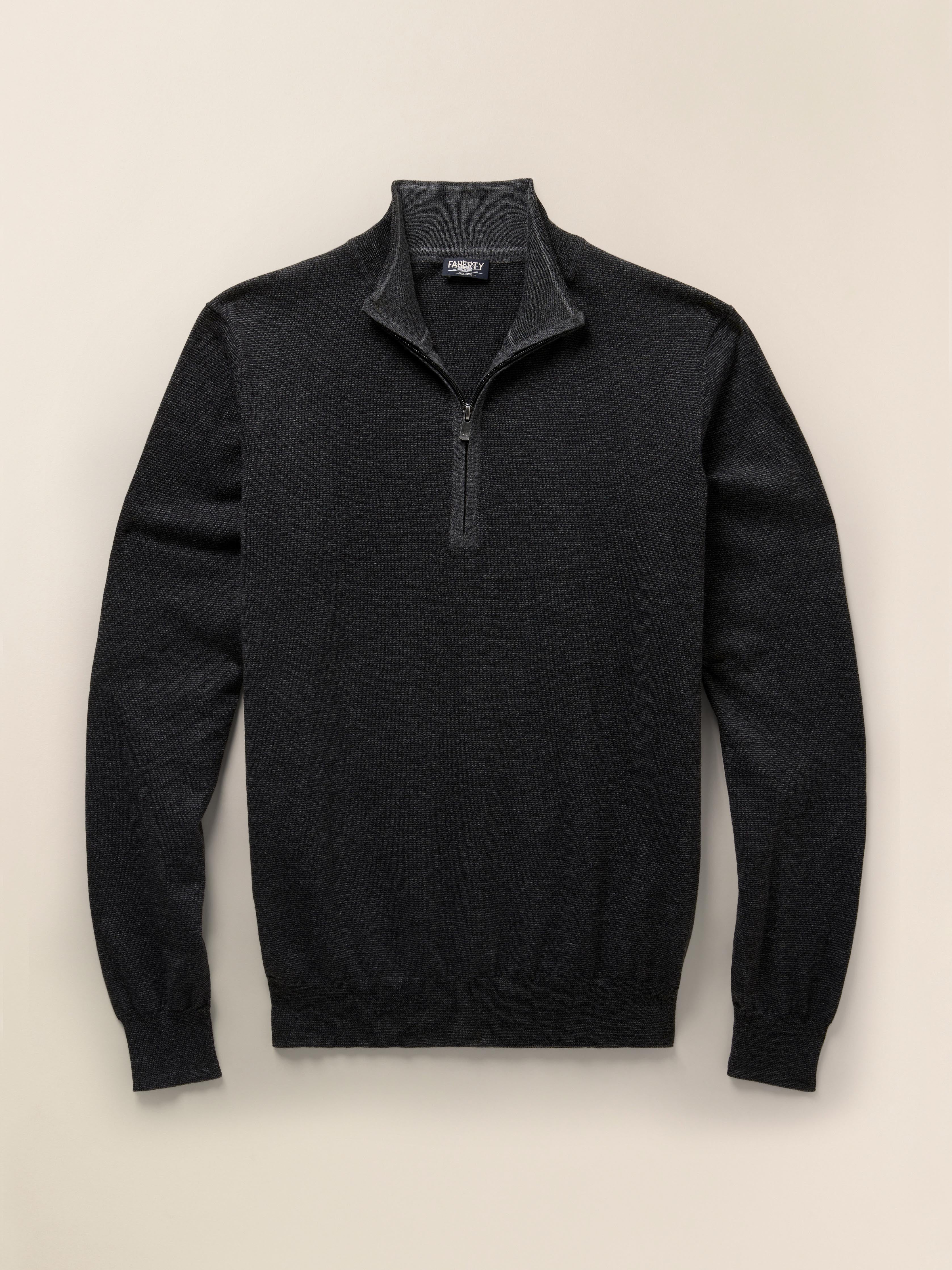 Movement™ Quarter Zip Sweater - Ash Melange