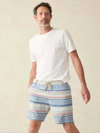 Whitewater Stripe Sweatshort - Pacific Rise Stripe(Pacific Rise Stripe,XS)